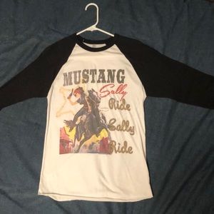 Graphic baseball tee
